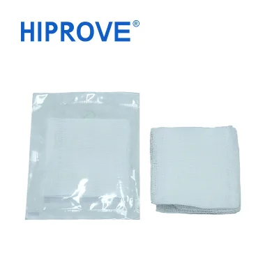 Medical Sterile Disposable EO Sterilized Surgical Use With/Without X-ray Detectable Thread Absorbent Gauze Swab 10x10cm HIPROVE