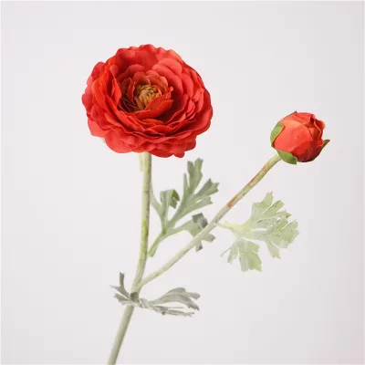 Wholesale Handmade Silk Velvet Rose Artificial Flower Real Touch for Wedding Bouquet Home Gift
