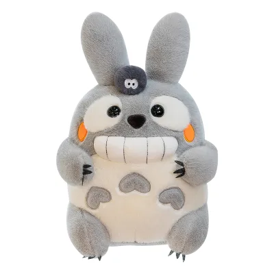 38/48/65/80cm Unisex Super Soft Plush Fat Cat Toy Bared Teeth Stuffed Animals for Children PP Cotton Filled for Valentine's Day