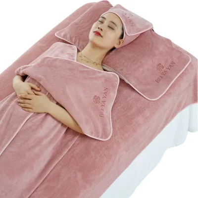 6pcs SPA Towels Set Soft Absorbent Lint-Free for Beauty Salon Skin Care Towel Set Headband Chest Pillowcase Bathrobe Face Towel