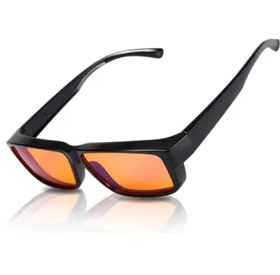 Premium Orange Red 98-99 Percent Blue Light Blocking Gaming Glasses Custom Logo Wholesale for Computer Gamers