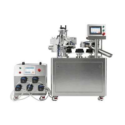 Semi Automatic Tubes Filling Sealing Machine Five-Row Soft Tube Single-Use Manual Serum Multi-Tube Fill Seal Machine