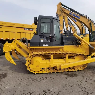 Wholesale SD16 Crawler Dozer 160HP Powerful Bulldozer Straight Tilt Blade Optional Swamp Track for Wetland Construction Work