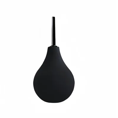 224 ml Black BPA Phthalates Free Reusable Beauty Personal Care Soft Smooth Nozzle Rectal Enema Bulb for Vaginal Anal Clyster
