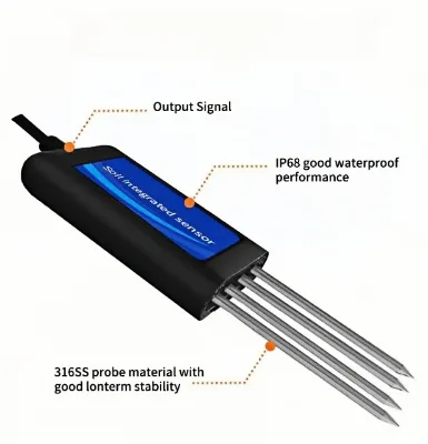 Usb Modbus Output Portable Integrated Soil Nutrient Tester Soil Ph Analyzer Soil Npk Sensor With Data Logger Multifunctional