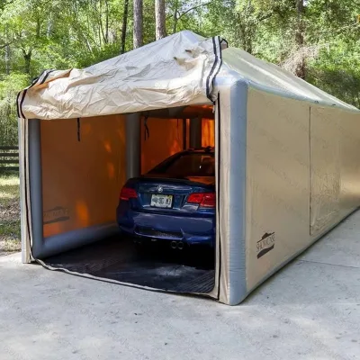 Custom Portable Car Garage Tent Airtight Car Cover Shelter Inflatable Car Tent for Parking
