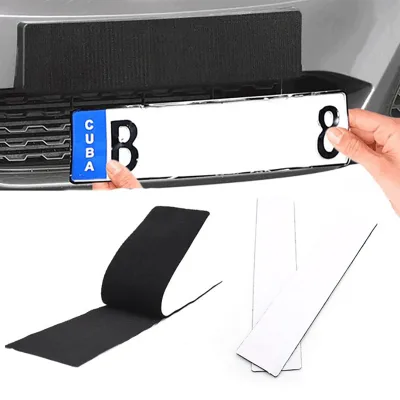 Car Plate Holder Self Adhesive Hook and Loop Germany Without Frame