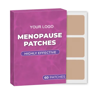 Private Label 60 Pack Natural Ingredients Latex-Free Skin-Friendly Menopause Relief Patches for Hormone Balance & Hot Flashes