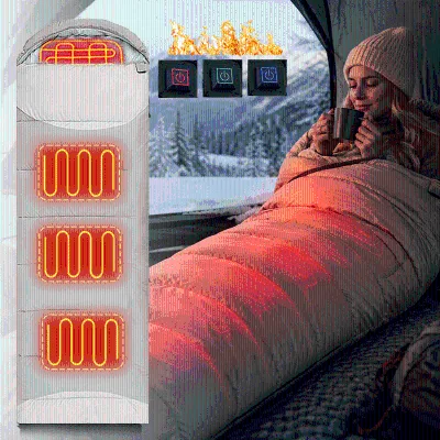 Professional Heated Sleeping Bag Manufacturer Down Filled USB Electric Blanket Custom Heating Solution