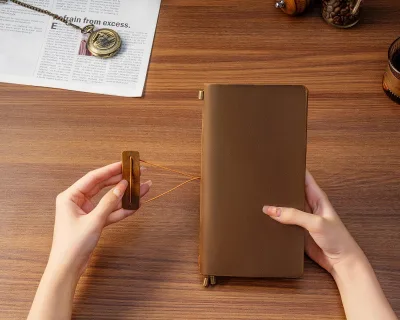 Egular Size Travelers Notebook - Travelers Journal - a Beautifully Handcrafted, Rugged and Refillable Leather Journal.