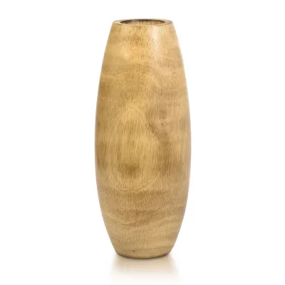 Modern Solid Wood Vase Handmade Living Room Table Flower Ornament Indoor Desk Decoration for Home Decor