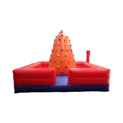 Best Selling Adult Inflatable Rock Climbing Jump Bed Flexible Bouncy Castle for Indoor Outdoor Sports Practice Trampoline Parks