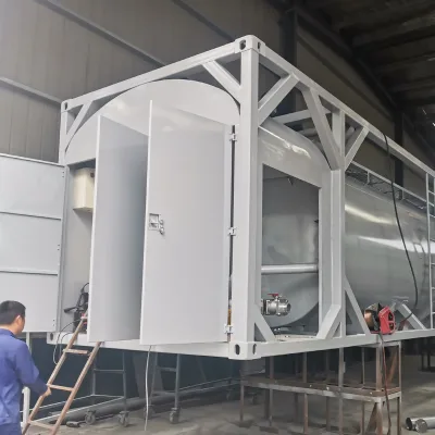 New Self-produced 20ft Skid-mounted Corrosion Resistant Tank Container Pump 26000L Capacity Mobile/Fixed for Convenient