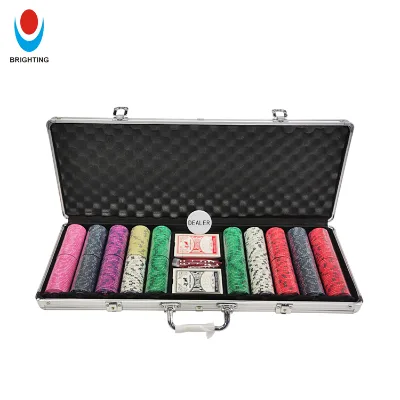 100 Poker Chips Case Silver Black Gold 200 300 500 14g Components Customize LOGO Professional Dealer Casino Game Aluminum Case