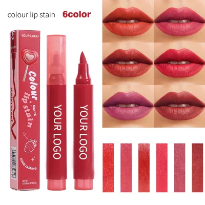 OEM Custom Logo Private Label Matte Vegan Lip Liner Stain Waterproof Long-Lasting Mineral Pencil for Lip Wholesale LIpstick