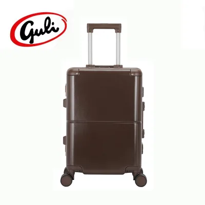 2026 High Quality PC Aluminum Frame Suitcase with TSA Lock Custom Logo Carry on Available 20/24/28 Inch Luggage Set