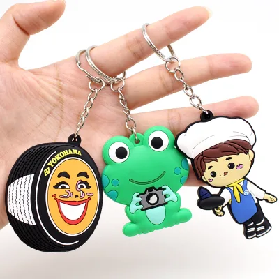 Custom Anime 3D Soft PVC Rubber Keychain Waterproof Eco-Friendly Promotional Gift for Kids Souvenir