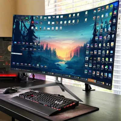 165hz Computer Gamer Cheap Led Frameless Pc Curved Pc 144hz Wholesale Gaming Borderless Factory Ips Hd Curved Inch Tft 22