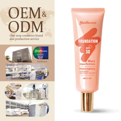 Customized Sunblock UVA UVB SPF Protection for Even Skin Tone Suitable BB Cream Lightweight Coloring Sunscreen