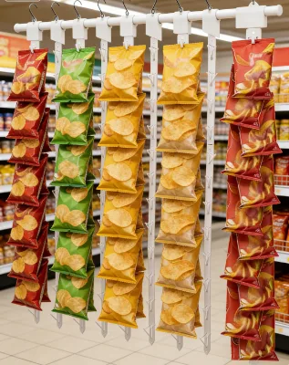 Hanging Merchandising Clip Strip Mixed Colors Snap-on Design Convenience StoreFree Sample Offer
