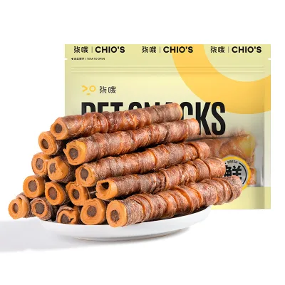 Seven Oh Air-Dried Cowhide Roll Sandwich Dog Duck Meat and Dried Chicken Pet Dog Snacks Grinding Stick Treats