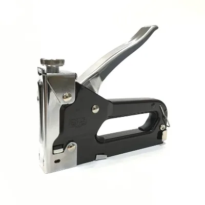 Industrial & DIY Grade Manual Stapling Gun with Metal Body Rear Loading 20000 Real Hits Capacity