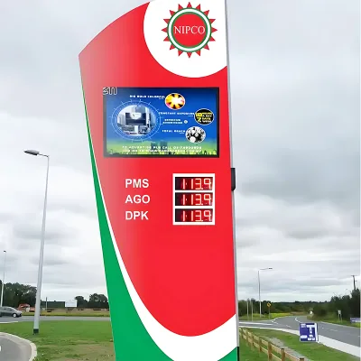 Custom Outdoor Aluminium Illuminated Led Pylon Sign Advertising Illuminate Pylon Sign Waterproof Signage
