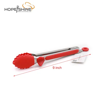 Multifunctional Stainless Steel Kitchen Tongs with Silicone Grip for Barbecue Steak Cake Snack Christmas Food