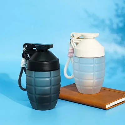 Hot Sale Sport Waterproof 600ML Unique Reusable Portable Shaker Water Bottle for Gym