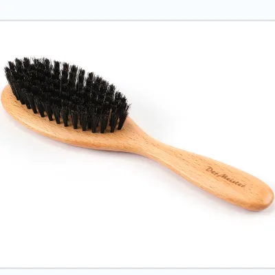 New Design Bamboo Professional Grooming Tools, Large Natural Bristle Brush, Dog/Pet Brush