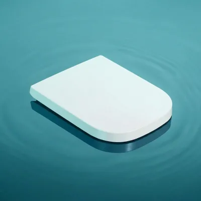 Commercial Square Shape Soft Close Toilet Seat Wall Hung Toilet Replacement Lid for Hotel Project