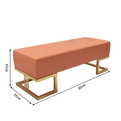 Luxury Home Shoe Changing Stool with Door Light Cloakroom Dress Changing Pedal Bench Sofa Ottomans