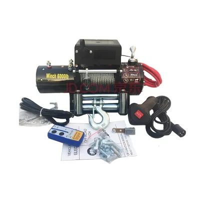 12v Electric Winch 3000lbs Atv Electric Wire Rope Hoist Portable Winch Atv Electric Winch