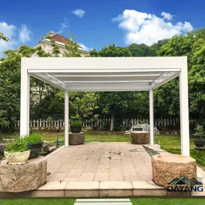 Premium Anodized Solar-Powered Aluminum Pavilion for Lakeside Rest Area