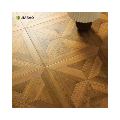 Mdf Edge Waxed Ac4 Waterproof Laminate Parquet Flooring for Stair Nosing Patterned