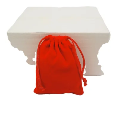 High Quality Velvet Pouch for Perfume Bottle Screen Printing Jewelry Gift Bag Premium Promotional Bags