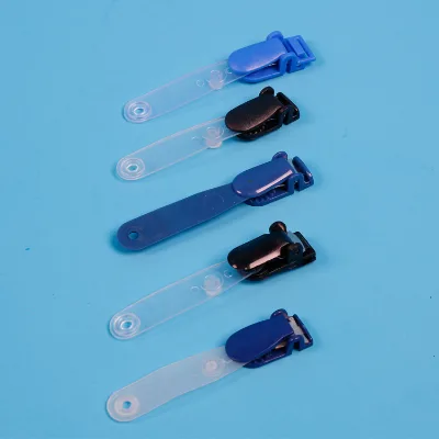 Custom Retractable Badge Reel Alligator Small Plastic Clip Quick Release Bulldog Safety Hook Metal Badge Clips for Id Attachment