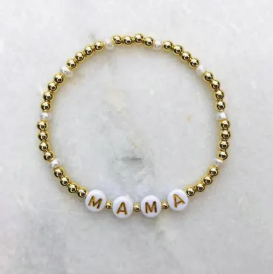 Handmade Mama Stretch Elastic Bracelets