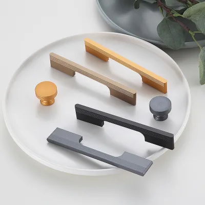Light Luxury Bar Bullet Head ElonGated Closet Door Handle Drawer Shoe Cabinet Wine Cabinet Furniture Hardware Pulls