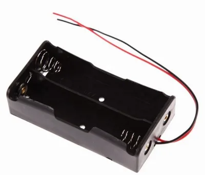 2026 High Quality 2 Cell Li-ion 18650 3.7V Lithium Ion Battery Holder case with Wire Leads / PC Pins