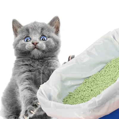 Heavy Duty Leak-Proof Custom Drawstring Cat Pan Liners with Tear-Resistant Material