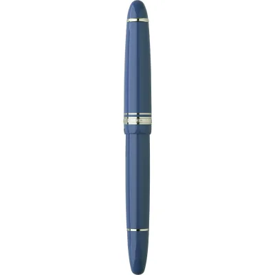 MAJOHN P136 Glacier Blue Fountain Pen, Metal Copper Piston Ink Absorbing Replaceable Tip Assembly, No. 6 sharp Adult Pen