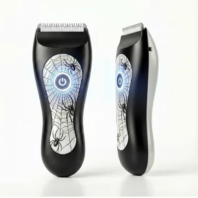 2026 European American Style Body Trimmer with Customized Patterns Skin-Safe Ceramic Blades Private Areas Use Waterproof LED