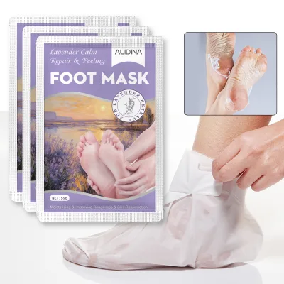 R Hot Selling Natural Foot Peeling Mask, Gently Removes Dead Skin and Calluses, Baby Soft and Smooth Touch Feet