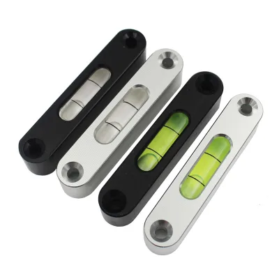 Mini bar Metal Level High Precision Long Strip Horizontal Bubble Spirit Leveling Ruler 50x10x10mm