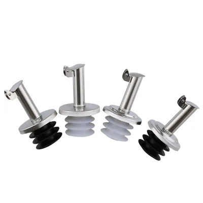 Stainless Steel Wine Pourer Oil Stopper with Automatic Cap Sauce Wine Bottle Nozzle Oil Pourer Mouth Kitchen Accessories