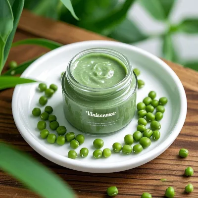 Factory Hot Sale Organic Green Tea Hydrating & Calming Sun Skin Cleansing Cream Face Mask Pure Plant Extracts Whitening Feature