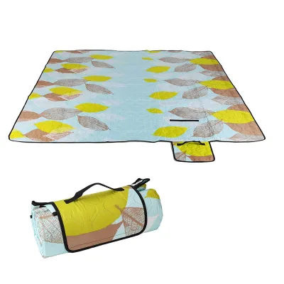 Multi-Purpose Leaf Pattern Outdoor Rug Blanket Washable Picnic Mat Beach Accessories for Family