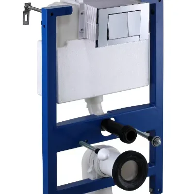 BTO Modern WC Dual Flush Hidden Concealed Cistern Flushing Wall Hung Toilet Frame Water Tank for Bathroom