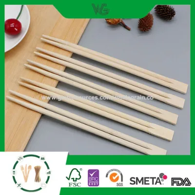 Eco-friendly single-use bamboo chopsticks noodle chopsticks Chinese round chopsticks Japanese chopsticks full packed size 240mm